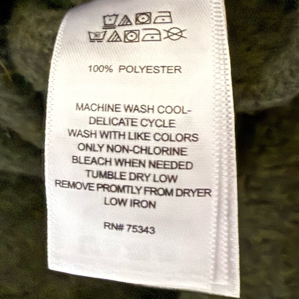Olive Green Men's Crewneck Sweater - Picture 6 of 6